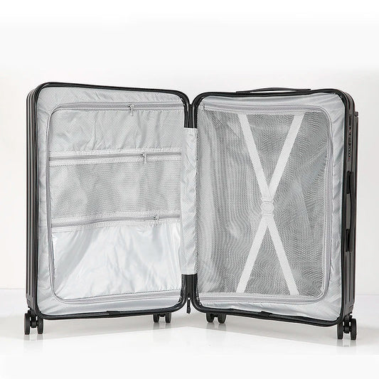 HKM-284883 Lightweight Cabin Size Travel Trolley Suitcase with Spinner Wheels and USB Port