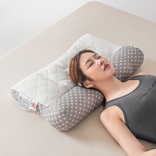 HKM-285779 Japanese-style Thickened Neck Pillow for Adults, Light Gray, 48x74cm