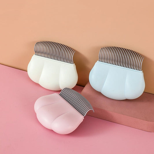 HKM-2863165 Pet Cat Grooming Comb Brush for Long & Short Hair - ABS Plastic, White, Blue, Pink