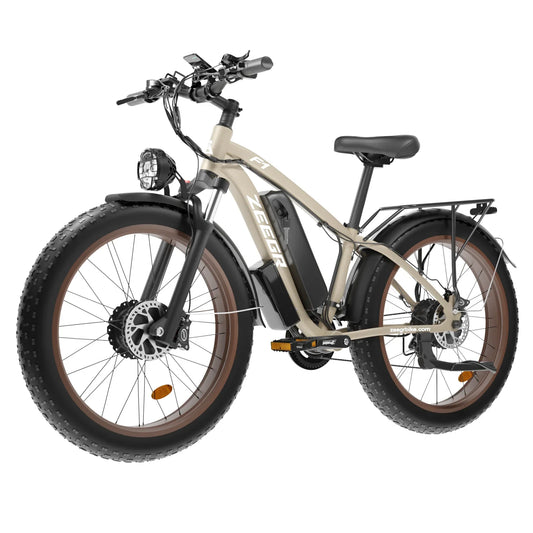 HKM-286355 Dual Motor 2000W Electric Fat Bike with 26-Inch Wheels and Hydraulic Disc Brakes