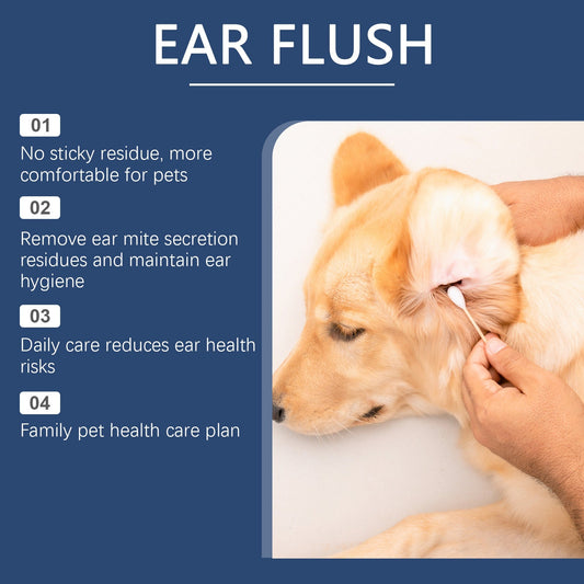 HKM-2886461 Gentle Ear Cleaner for Dogs and Cats - 100ml Earwax Removal Solution