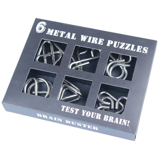 HKM-290835 Metal Wire Puzzle Brain Teaser Game for All Ages - Disentanglement Challenge