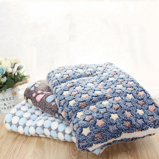 HKM-2928957 Padded Flannel Dog Mat for Comfort and Warmth in Various Cute Patterns