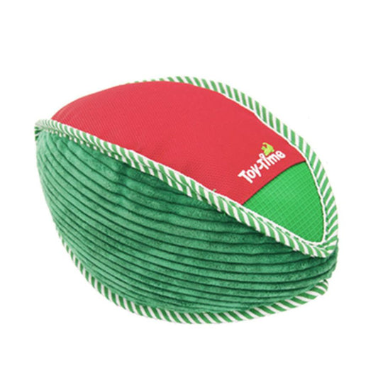 HKM-293907 Molar Teeth Cleaning Throw Toy - Large Olive Green Canvas Bite-Resistant Fabric for Pets