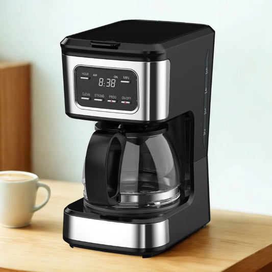 HKM-295443 6-Cup Coffee Maker with Non-Stick Warmer Plate and Clear Water Level Indicator