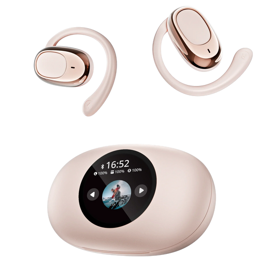 HKM-297171 Wireless Noise Cancelling Earbuds with LED Display and Bluetooth 5.4 Chipset