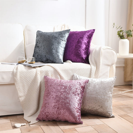 HKM-297235 Ice Velvet Decorative Pillow Cushion - Plush with PP Cotton Filler - Various Sizes and Colors