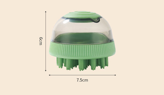 HKM-2982717 2-in-1 Pet Bath Brush Replacement Head - ABS Material for Dogs in Green, Purple, Blue