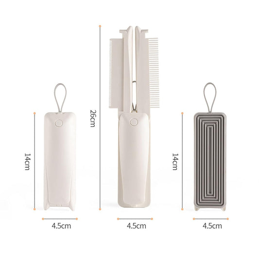 HKM-2990141 Professional 3-in-1 Pet Grooming Comb with Rounded Pins and Lint Brush for Cats and Dogs