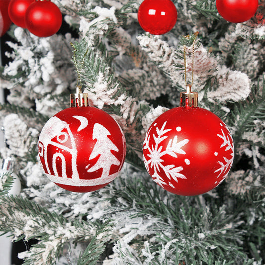HKM-301907 Colorful Christmas Tree Ball Decoration Set - 42PCS in Red, Green, Blue, Gold, and More