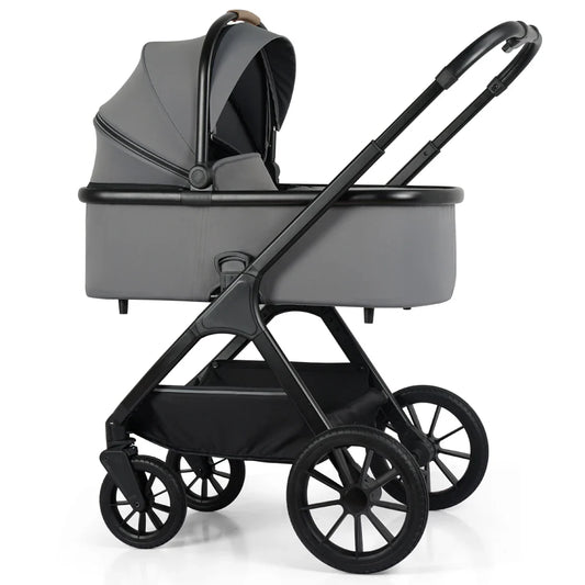 HKM-302803 3 in 1 Luxury High Landscape Multi-Functional Baby Stroller for Travel