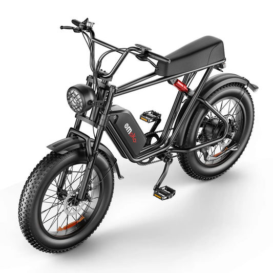 HKM-306387 Emoko Electric Hybrid Bike 20 Inch Fat Tire Adult 48V 750W Motor Rear Hub Disc Brake