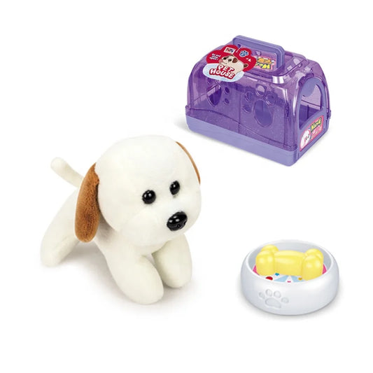 HKM-310035 Plush Dog House and Toy Basket for Kids Ages 2 to 13