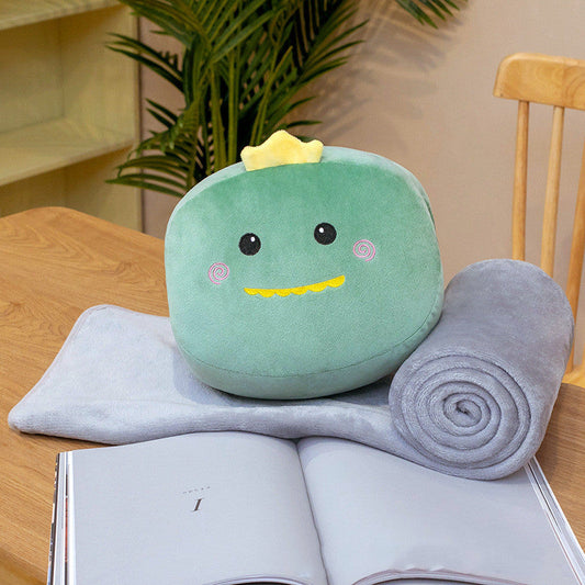 HKM-310483 Cozy Plush Toy Blanket Set with Cute Animal Designs for Teens