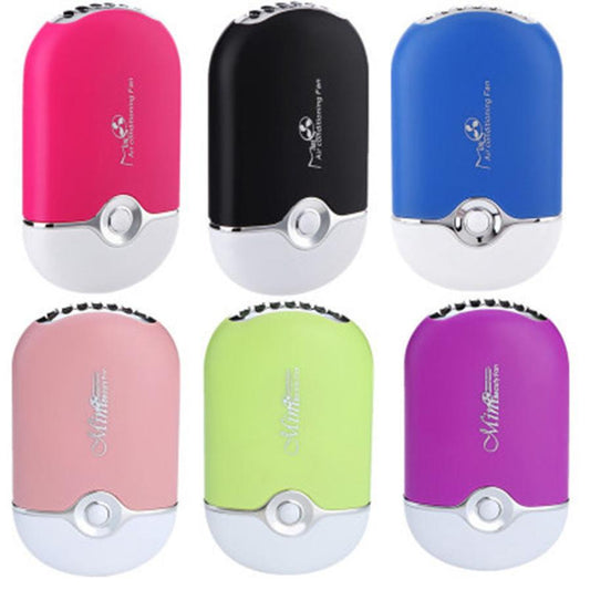 HKM-310995 Mini Pocket Air Conditioner Fan with Adjustable Cooling Mode and Water-Cooled Sponge for Personal Use
