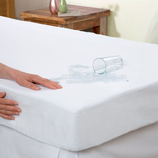 HKM-310995 Waterproof Polyester Cotton Bed Cover – Knitted Design, 180x200+30cm