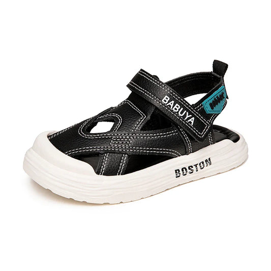 HKM-312211 Factory Casual Children's Shoes Summer New Fashion Sandals Trendy Buckle Sandals With Thick Soft Sole Beach Breathable Kids