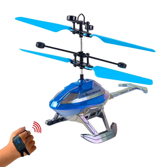 HKM-313235 Remote-Controlled Airplane Helicopter for Outdoor Fun, Gesture Sensing, Ready-to-Fly