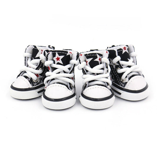 HKM-313683 Soft Canvas Shoes for Small Dogs – Comfortable Four-Season Design in Multiple Colors