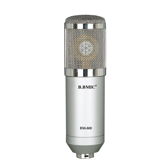 HKM-315475 BM800 Heart-Shaped Condenser Microphone Set with Shock Mount and Cord in Multiple Colors