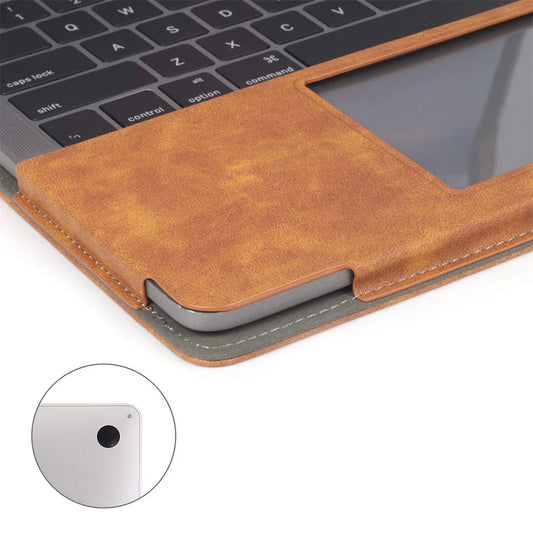 HKM-316819 Leather Laptop Sleeve Case for MacBook Pro 13 with Pen Holder
