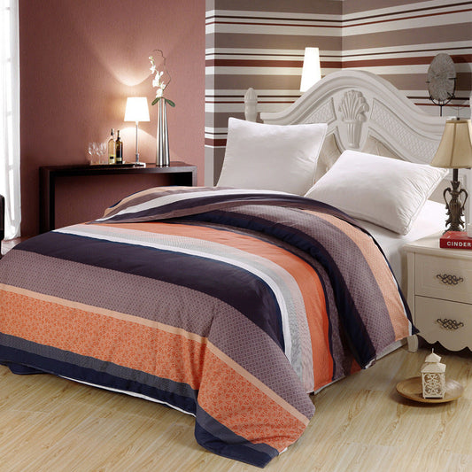 HKM-319571 Cotton Quilt Cover with Floral Plant Pattern - Soft and Skin-Friendly Bed Linen