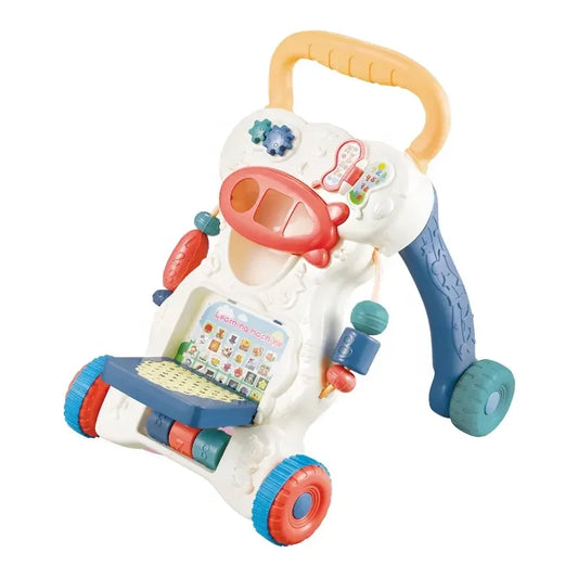 HKM-320531 Multi-Functional Baby Walker Carriage with Music and Lights, Folds Easily, Supports Up to 10kg, Ages 0-3