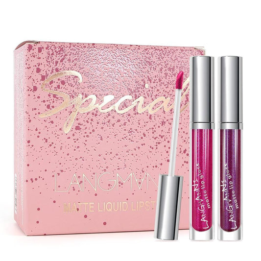 HKM-320787 18-Piece Matte Velvet Lip Gloss Set for All-Day Color and Shine