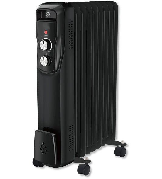HKM-323795 Oil-Filled Electric Radiator Heater with Adjustable Thermostat and Safety Features