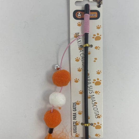 HKM-3244093 Interactive Plastic Fur Ball Cat Toy Teaser