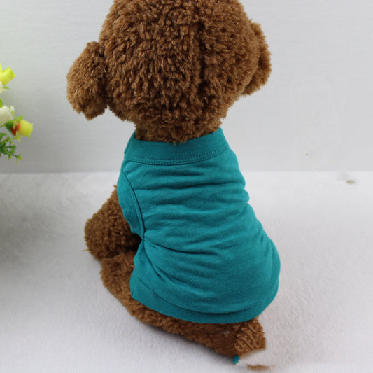 HKM-3255357 Pure Cotton Dog Vest for All Seasons - Comfortable and Stylish Pet Apparel