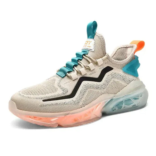 HKM-328019 JSYWD-286 Men's Casual Fashion Trend Sneakers with Crisp Breathable Mesh and Soft Soles