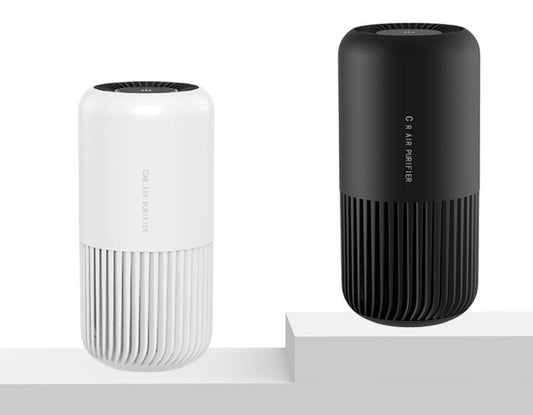 HKM-328979 Compact Car Air Purifier with USB and Type C Interface, Hypa Filter & UV Germicidal Technology
