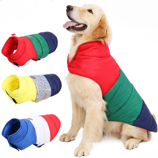 HKM-3292989 Water-Repellent Down Jacket for Pets - Warm & Cozy Autumn/Winter Wear