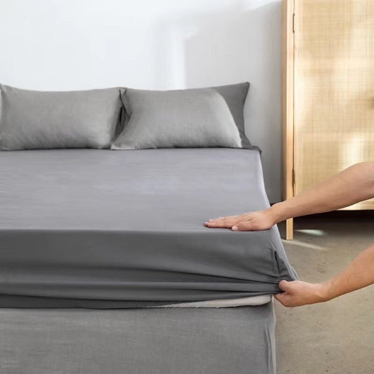 HKM-330771 Pure Cotton Plant Pattern Bedspread Protection Pad - Quilted Mattress Cover
