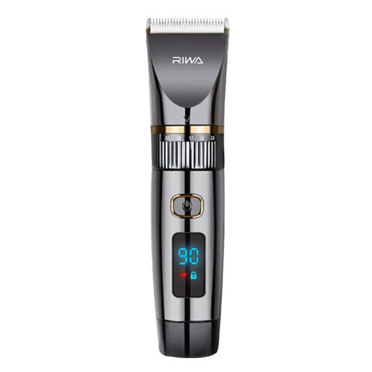 HKM-330835 Electric Hair Clipper with Titanium and Ceramic Blades, Waterproof Design, LED Display, and Rechargeable Battery