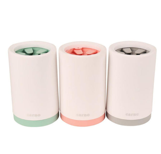 HKM-333139 Pet Foot Washing Cup - Plastic Cleaner for Small and Large Dogs in Green, Pink, and Gray