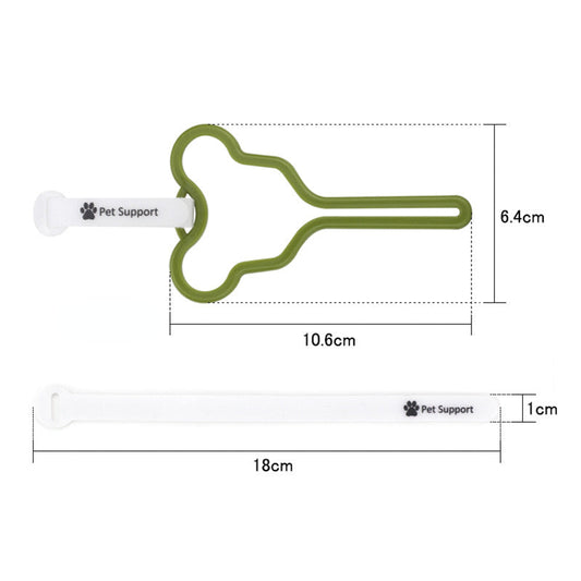 HKM-3333309 Hands-Free Dog Poop Bag Holder with Adjustable Clip for Easy Walking and Cleaning