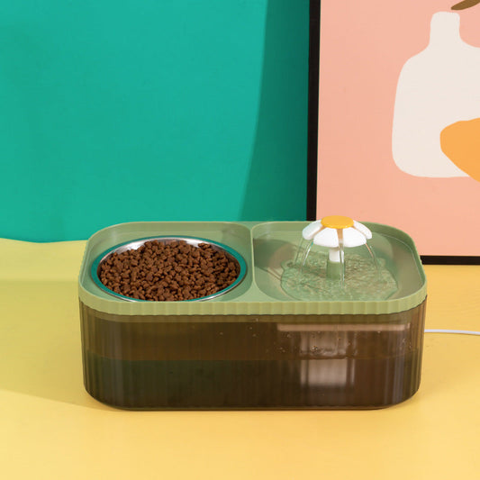 HKM-3343421 Large Capacity Cat and Dog Automatic Feeder with Detachable Water Fountain in Multiple Colors