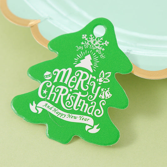 HKM-336659 Christmas Gift Box Decoration Hangtags - Cute Card Assortment with Various Holiday Designs