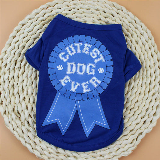 HKM-3366973 Lightweight Summer Dog T-Shirt for Small and Medium Breeds - 100% Polyester with Personalized Print
