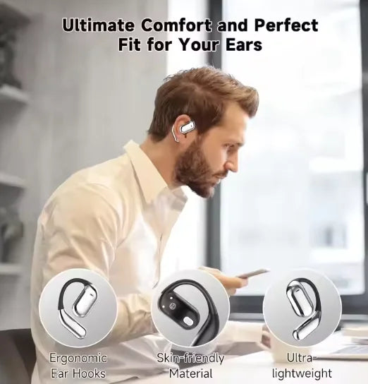 HKM-338835 AI Language Translation Wireless Earbuds with LCD Touch Screen and Bluetooth Connectivity