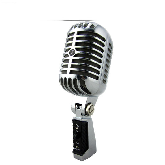 HKM-341843 Dynamic All-Metal Karaoke Microphone with Heart-Shaped Pick-up Pattern - Gold, Silver, Rose Gold