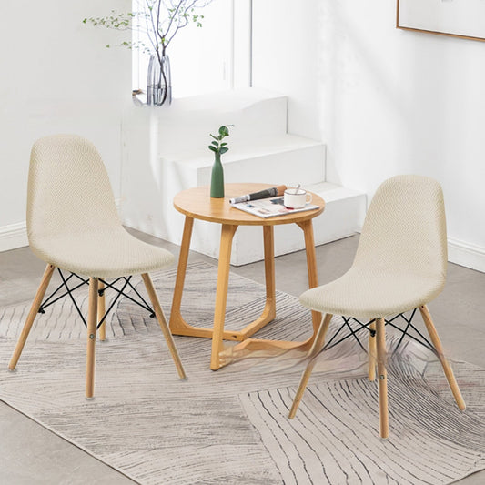HKM-342035 Long Plaid Jacquard Chair Cover in Modern Geometric Design - Multiple Colors Available