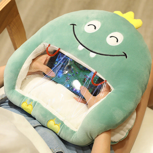 HKM-343571 Winter Plush Hand Warmer Pillow with Mobile Phone Viewing Blanket