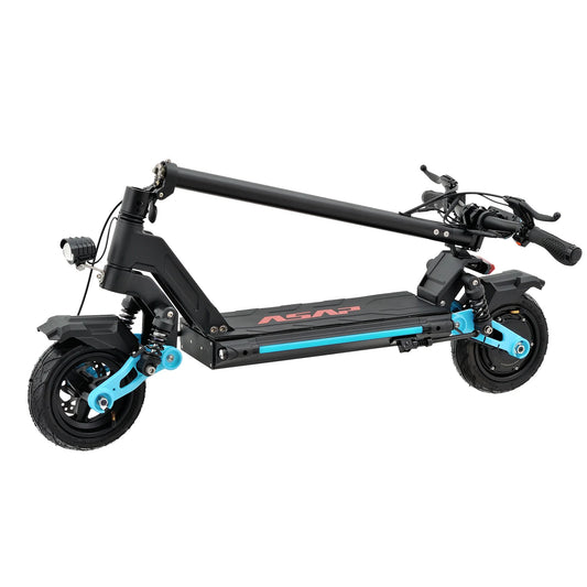 HKM-345939 48V Electric Scooter with Dual Shock Absorption and Front Disc Brake, Foldable, 30-50 Km/h Speed, 10-20 Ah Battery, 30-40 Km Range