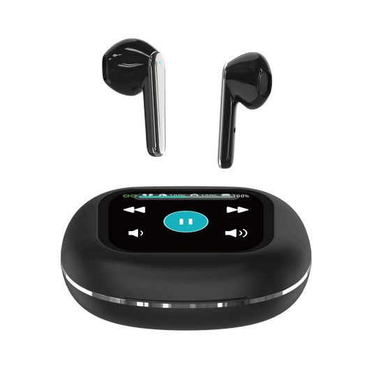 HKM-346899 True Wireless In-Ear Sport Earbuds with LED Touch Screen and Digital Battery Indicator, JL Chipset for Gaming and Travel