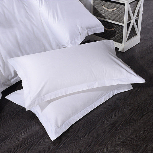 HKM-351187 Single Bed Cotton Pillowcase - Pure Cotton, Various Weaving & Density Options, Suitable for Hotels and Home Use