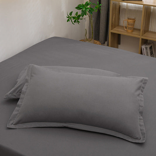 HKM-351507 Modern White Washed Cotton Pillowcase 48x74cm