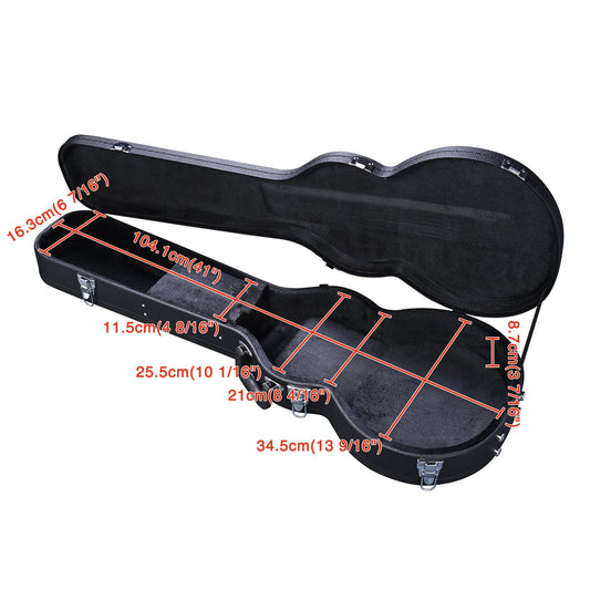 HKM-352595 Hard Plywood Folk Guitar Case Wrapped in Durable PU Leather